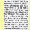 Mark Steven Foster's self written obituary, from the Minneapolis Star Tribune 1997 (exact date unknon).